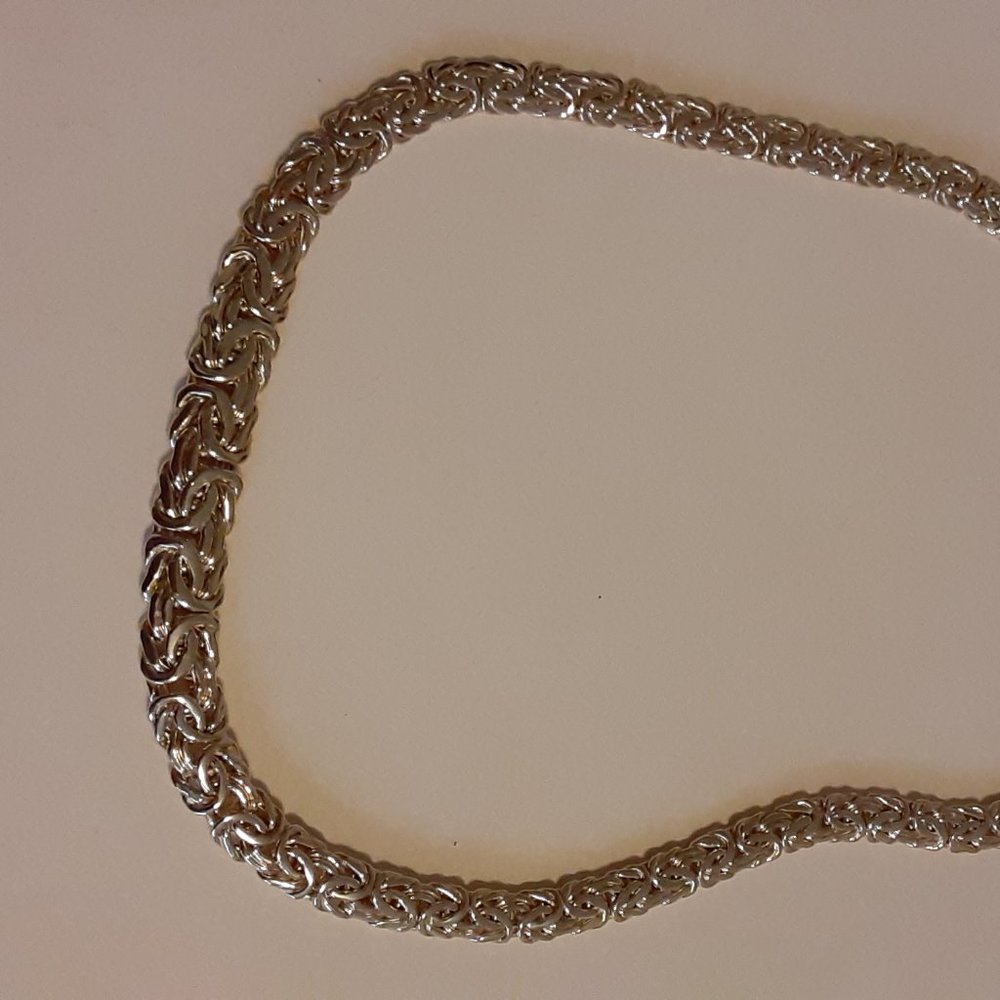 Technibond 16" Graduated Byzantine Link Necklace - image 8
